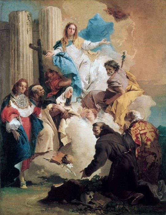 Tiepolo The Virgin with Six Saints, Artist: Tiepolo, Giovanni Battista