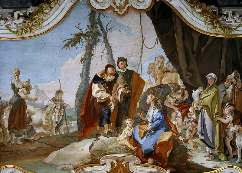 Tiepolo Palazzo Patriarcale Rachel Hiding the Idols from her Father Laban, Artist: Tiepolo, Giovanni Battista
