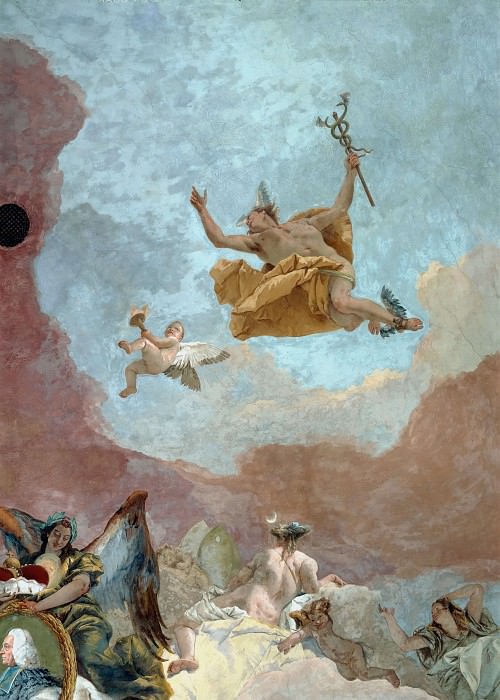 Tiepolo Wurzburg Apollo and the Continents detail9, Artist: Tiepolo, Giovanni Battista