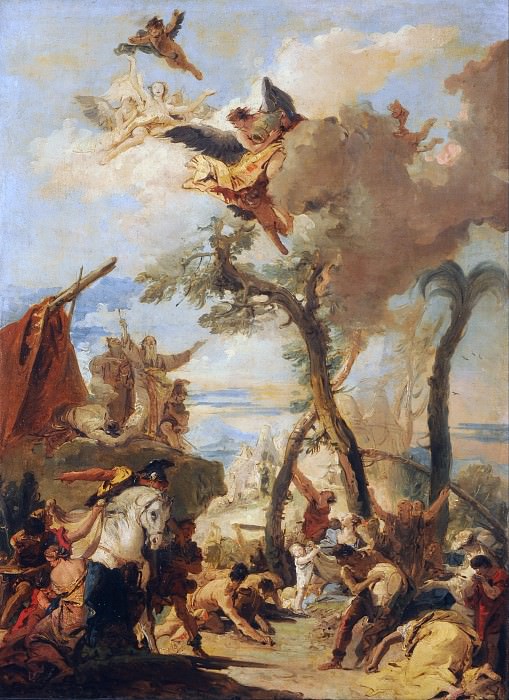 Tiepolo Apollo Pursuing Daphne, ca 1755-60, 68.5x87 cm, De(2, Artist: Tiepolo, Giovanni Battista