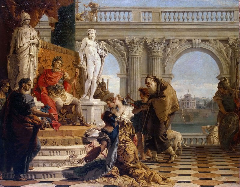 Tiepolo The Scourge of the Serpents detail1, Artist: Tiepolo, Giovanni Battista