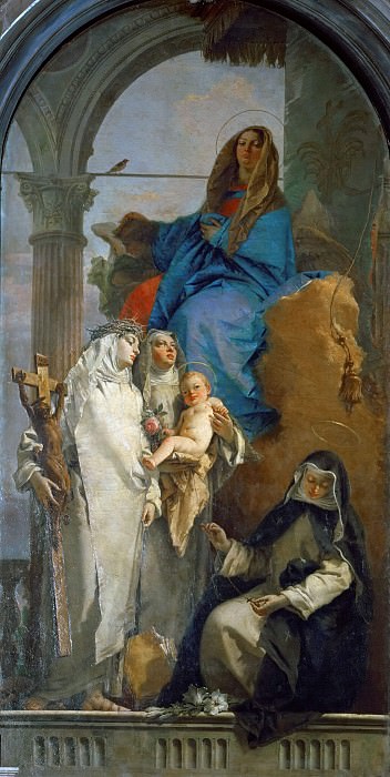 Tiepolo The Virgin Appearing to Dominican Saints, Artist: Tiepolo, Giovanni Battista