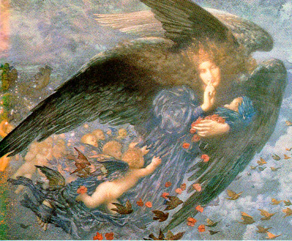 Ang20011 Night With Her Train of Stars-Edward Robert Hughes-sqs. ����, ������ ������
