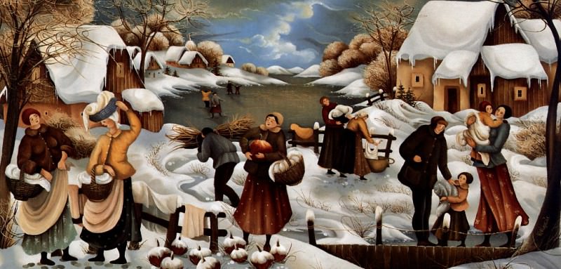����������� � ������: Rajka Kupesic - Winter Scene, De, �����: Kupesic, RajkaKupesic, Rajka (�������� �� Gallerix.ru)