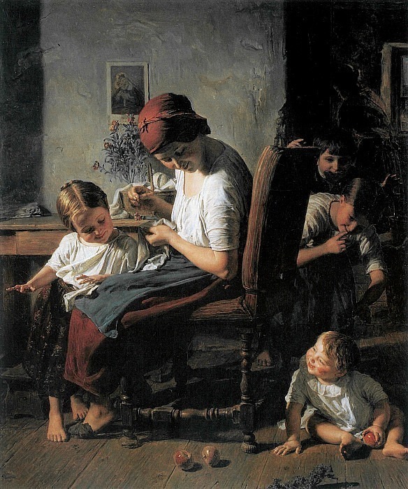    - Mutter mit Kindern 1854