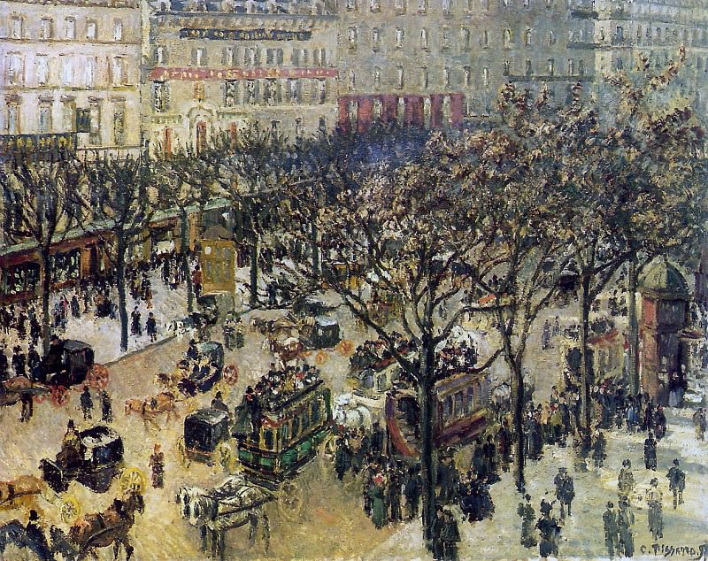 ������ �������� - Pissarro Camille Boulevard des Italiens Sun