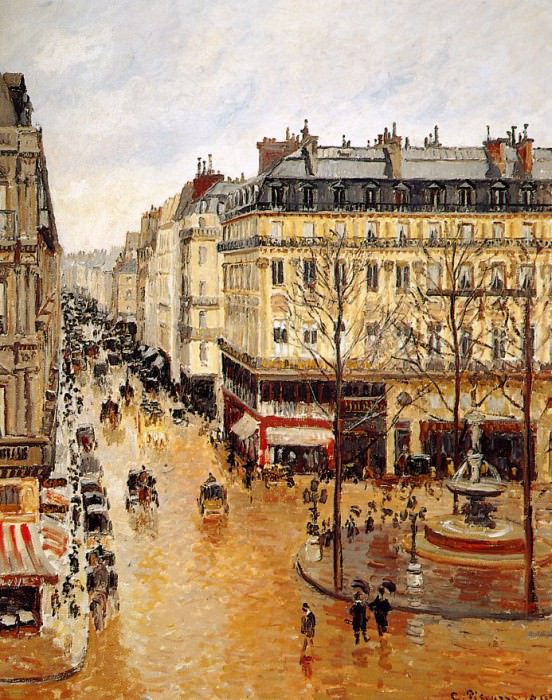   - Pissarro, Camille - Rue Saint-Honore (end
