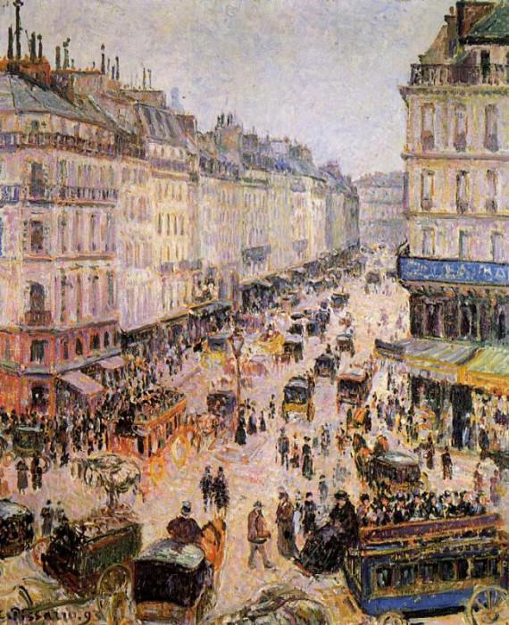   : Rue Saint-Lazare. (1893), : Pissarro, Camille
