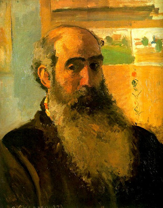   : Self Portrait. (1873), : Pissarro, Camille