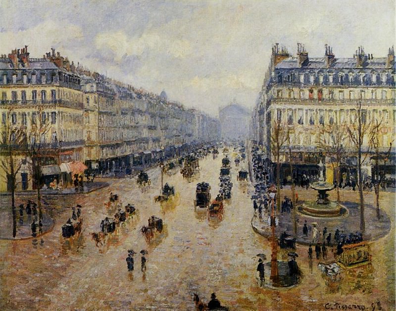   : Avenue de lOpera - Rain Effect. (1898), : Pissarro, Camille