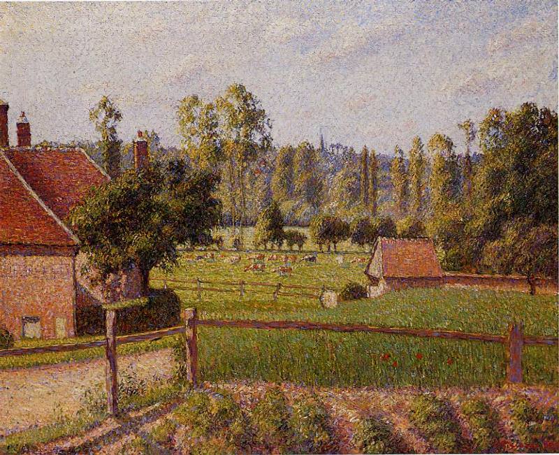  : A Meadow in Eragny. (1889), : Pissarro, Camille