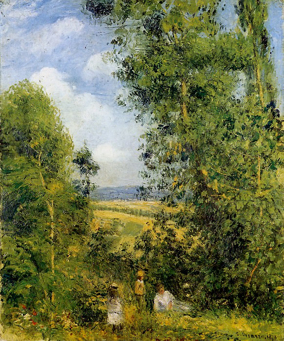 Pissarro Camille Odihnă în pădure Pontoise Soare, Autor: Pissarro, CamillePissarro, Camille (Pictura pe Gallerix.ru)
