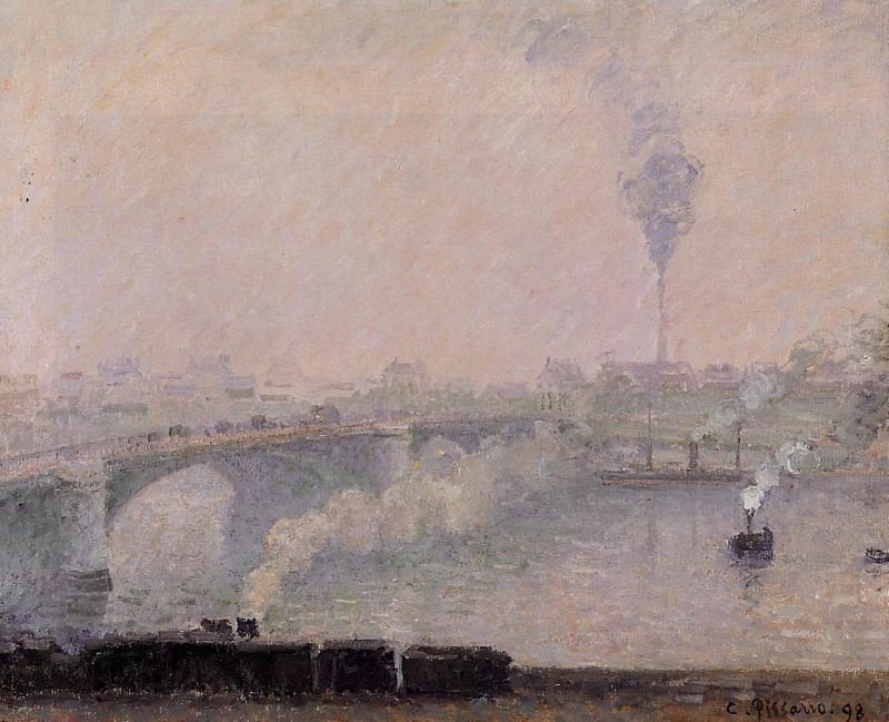 Rouen, Fog Effect. (1898). Писсарро, Камиль