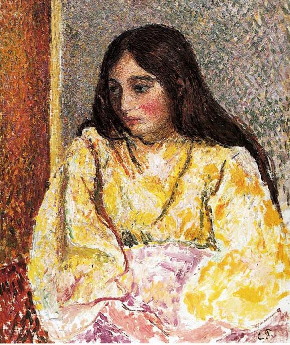   : Portrait of Jeanne. (1893), : Pissarro, Camille