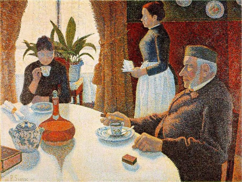   : signac.dining, : Pissarro, Camille