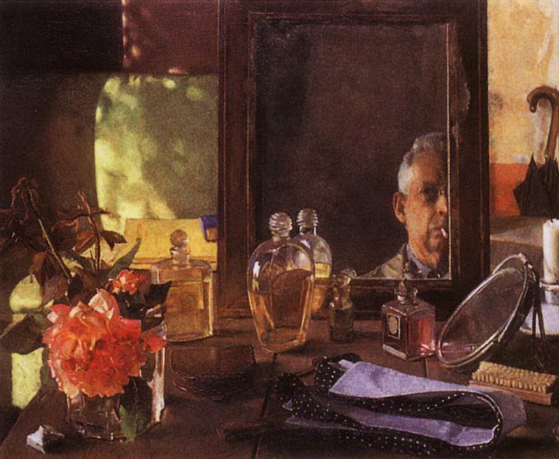 Автопортрет в зеркале. 1934. Сомов Константин Андреевич (1869-1939)