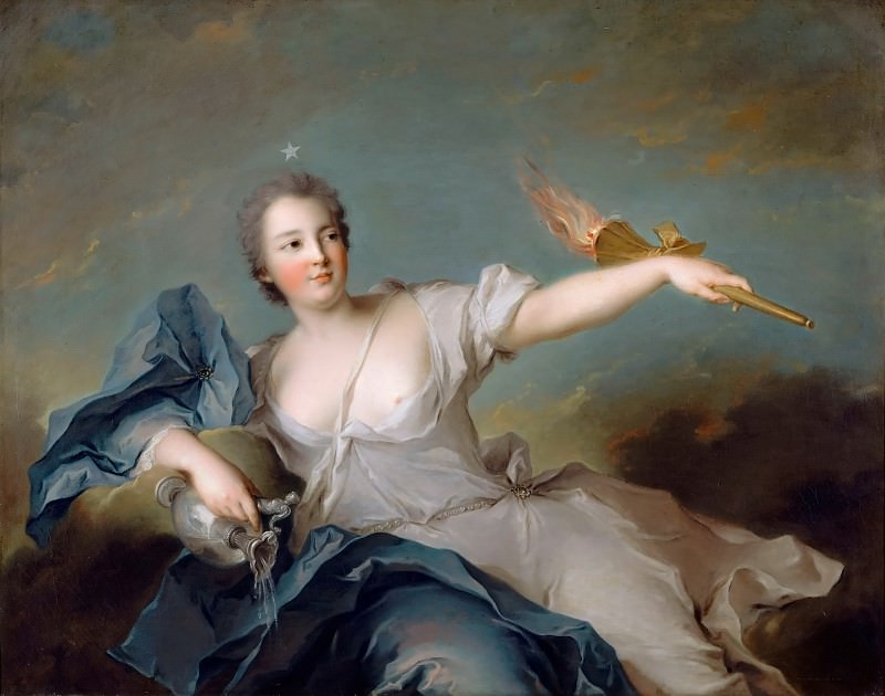 Версальский дворец - Жан-Марк Наттье -- Мария-Анна де Нель (1717-1744), маркиза Шатору