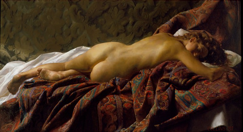   : Reclining Nude, : Collins, Jacob