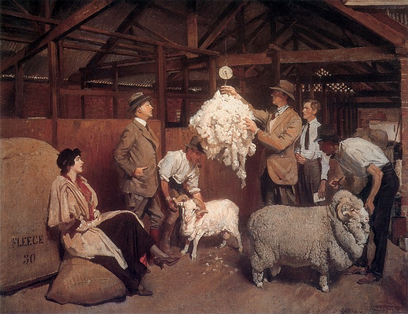   : Lambert Weighing the Fleece, : Lambert, George