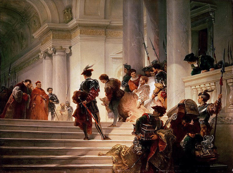 ������ ������� �������� ������� [Cesare Borgia leaving the Vatican], �����: Gatteri, Giuseppe-Lorenzo (�������� ������� �������)Gatteri, Giuseppe-Lorenzo (�������� �� Gallerix.ru)