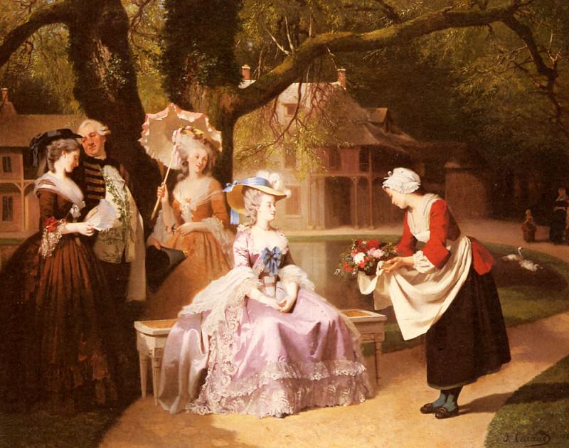 Caraud Joseph Marie Antoinette And Louis XVI In The Garden , �����: Caraud, Joseph (������ ����)Caraud, Joseph (�������� �� Gallerix.ru)
