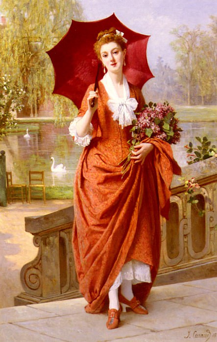 Caraud Joseph Caraud The Red Parasol, �����: Caraud, Joseph (������ ����)Caraud, Joseph (�������� �� Gallerix.ru)