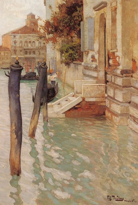 Thaulow Fritz On The Grand Canal Venice. Thaulow 