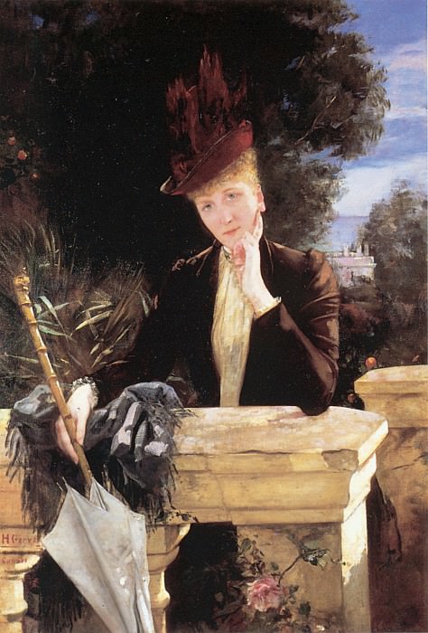 Gervex A Portrait of Marie Clotilde de Faret, �����: Gervex, HenriGervex, Henri (�������� �� Gallerix.ru)