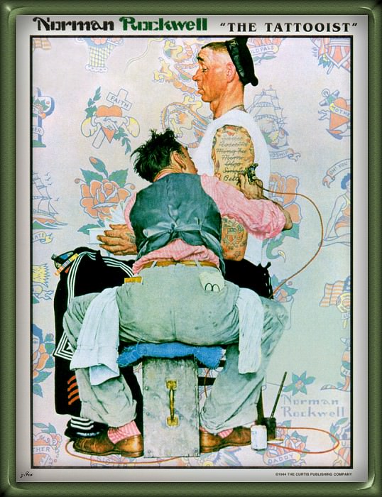 zFox Norman Rockwell The Tattooist, Artist: Rockwell, Norman