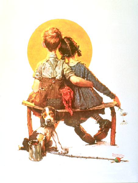NR-BENCH, Artist: Rockwell, Norman