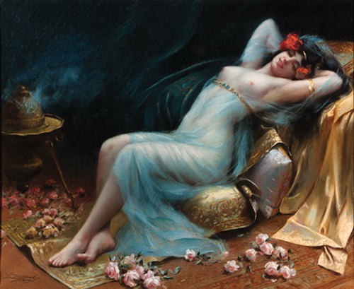Delphin Enjolras - Lodalisque Aux Fleurs