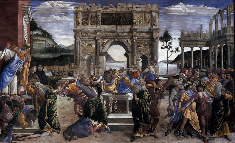 ����������� � ������: Botticelli The Punishment of Korah, �����: Botticelli, Alessandro
