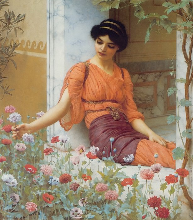 Джон Уильям Годвард - Godward Summer Flowers 1903