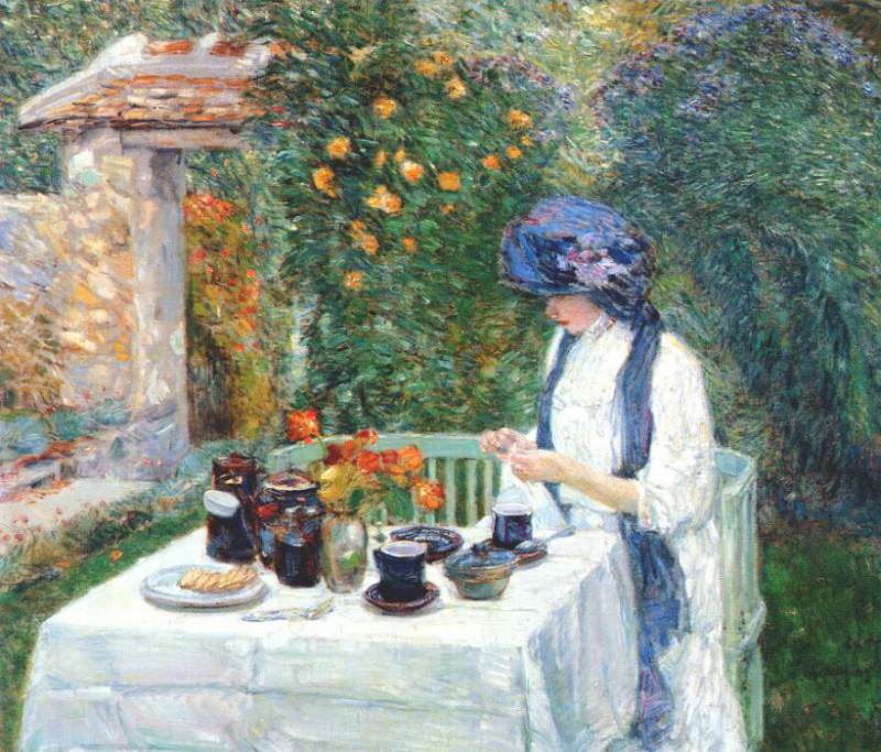����������� � ������: hassam the terre-cuite tea set (french tea garden) 1910, �����: Hassam, Childe