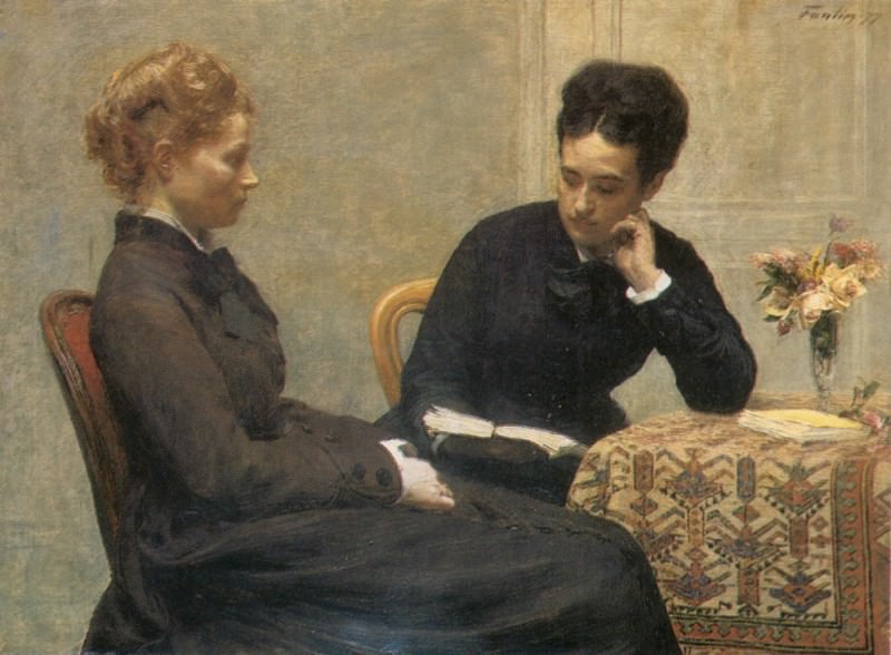 : fantin latour henri la lecture, : Fantin-Latour, Ignace-Henri-Jean-Theodore