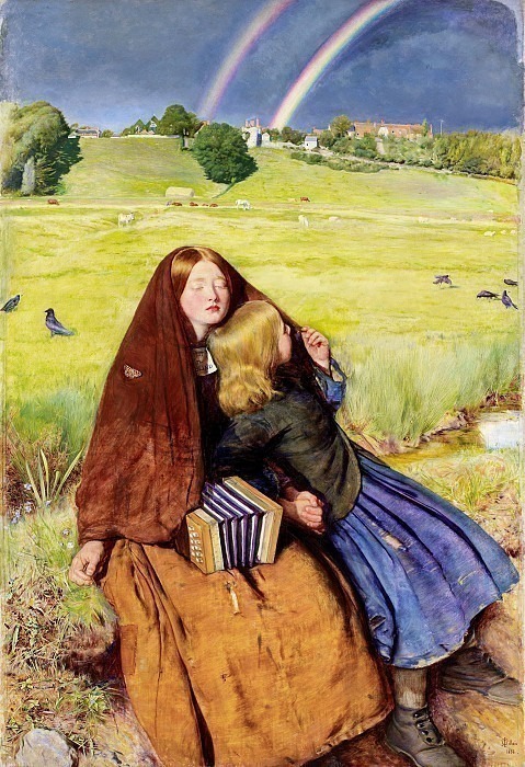 Blind Girl, �����: Millais, John Everett