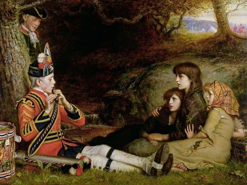 the piper, �����: Millais, John Everett