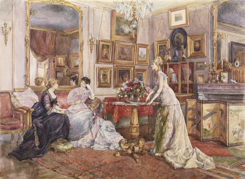 ����� 1 - ������������ ��������� ����������� �������� - Alfred STEVENS   Brussels 1823   Paris 1906    In the Painter’