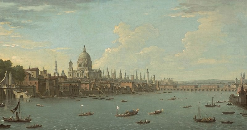 ����� 1 - ������������ ��������� ����������� �������� - Antonio Joli   A view of London 