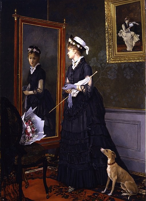 ����� 1 - ������������ ��������� ����������� �������� - CAMILLE LÉOPOLD CABAILLOT LASSALLE   Elegant woman looking at h