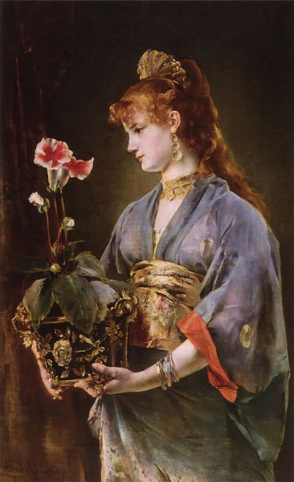 Portrait of a Woman, : Stevens, Alfred