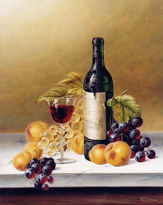 Roy Hodrien   Still Life with Chateau Haut Brion & Fruit on Marble   19863 2426.  ,  5 -  ,  5