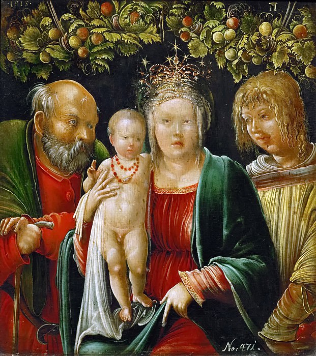 Музей истории искусств - Альбрехт Альтдорфер - Святое семейство с ангелом