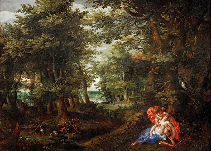 Музей истории искусств - Денис ван Альслот - Лесной пейзаж с Кефалом и Прокридой