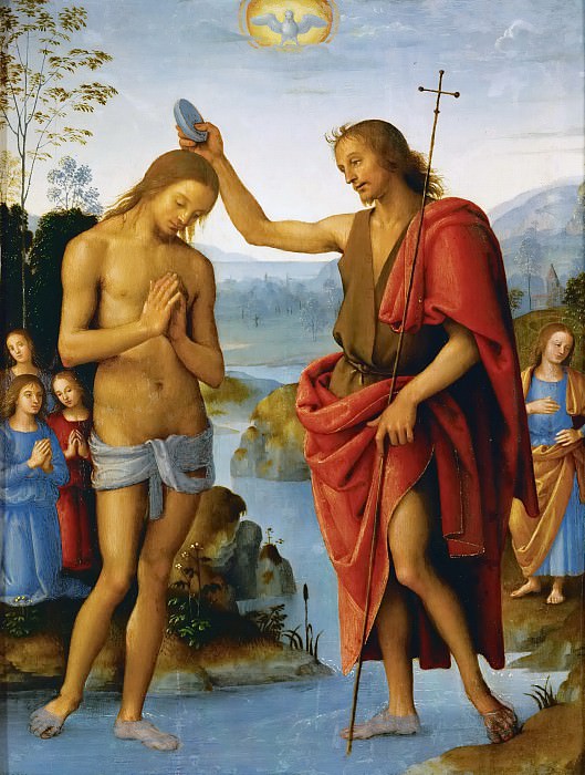 Музей истории искусств - Перуджино - Крещение Христа