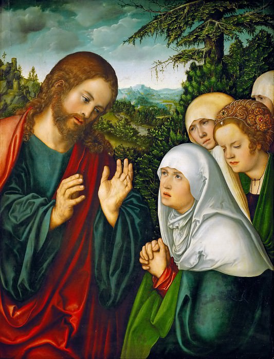 Музей истории искусств - Лукас Кранах I - Прощание Христа с Марией