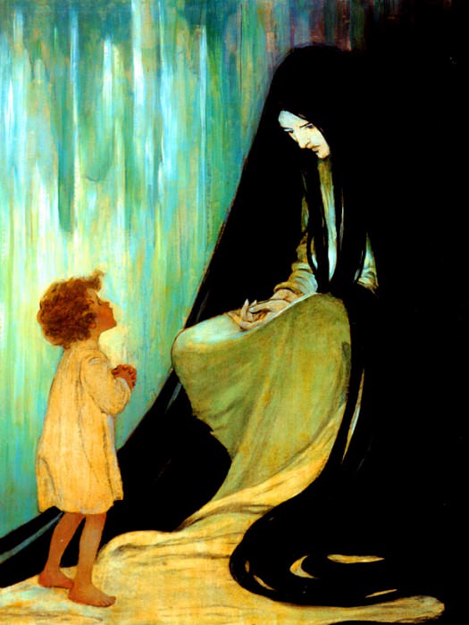 Jessie Wilcox Smith Are You Ill, Dear North Wind, 1920 sqs, �����: Smith, Jessie Willcox