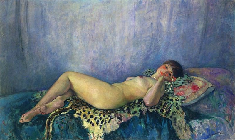 Nude on a Leopard Skin, : Lebasque, Henri ( Lebasque)