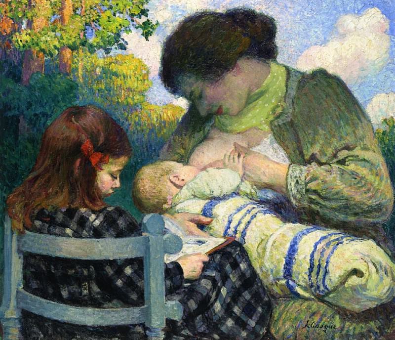 Motherhood Madame Lebasque and Her Children 1905, : Lebasque, Henri ( Lebasque)