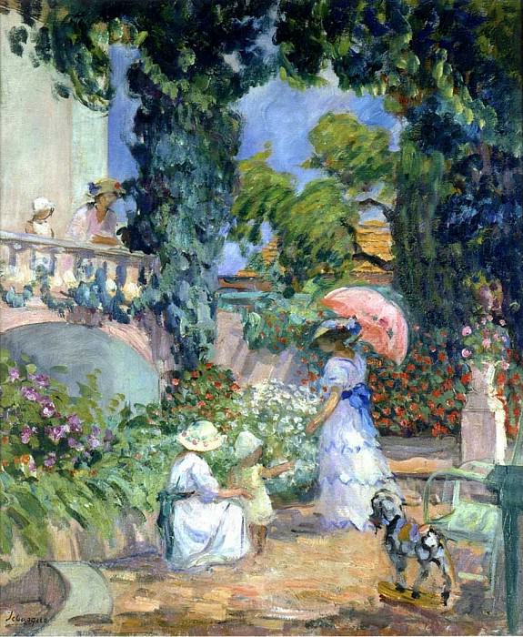 Terrace in the Garden, : Lebasque, Henri ( Lebasque)